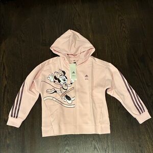 Adidas Kids Pink Minnie Mouse Hoodie